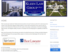 Tablet Screenshot of kleinlawpllc.com